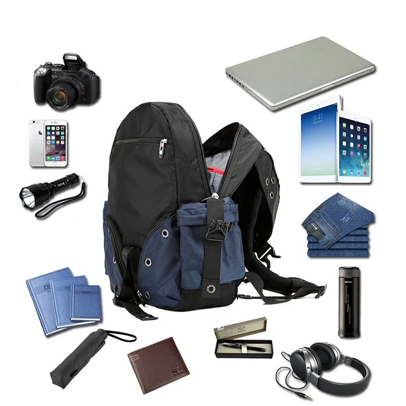 Waterproof Oxford Backpack for Men with Laptop Compartment