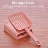 Plastic Scoop Cleanning Tool Cat Litter Scoop with Stand Cat Litter Shovel Strong ABS for Cat Sand Cleaning Supplies Products