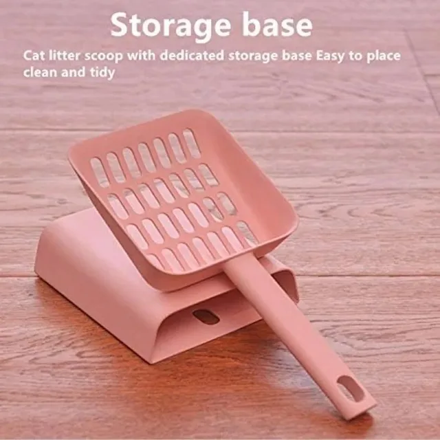 Plastic Scoop Cleanning Tool Cat Litter Scoop with Stand Cat Litter Shovel Strong ABS for Cat Sand Cleaning Supplies Products Plastic Scoop Cleanning Tool Cat Litter Scoop with Stand Cat Litter Shovel Strong ABS for Cat Sand Cleaning Supplies Products