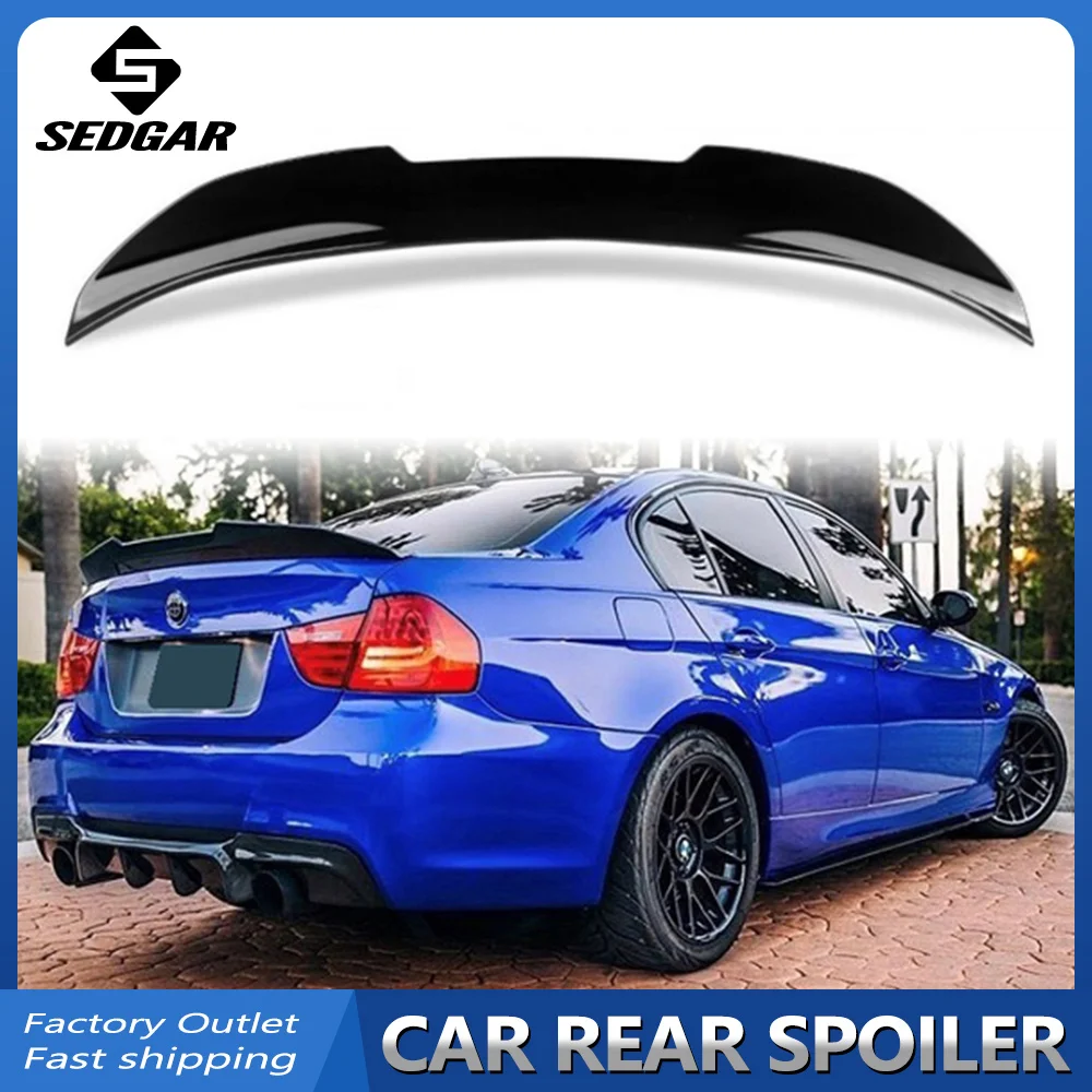 

FOR BMW 3 SERIES M3 SEDAN 2005-2012 SPOILER GLOSSY BLACK PSM STYLE REAR TRUNK SPOILER WING 320i 328i 335i