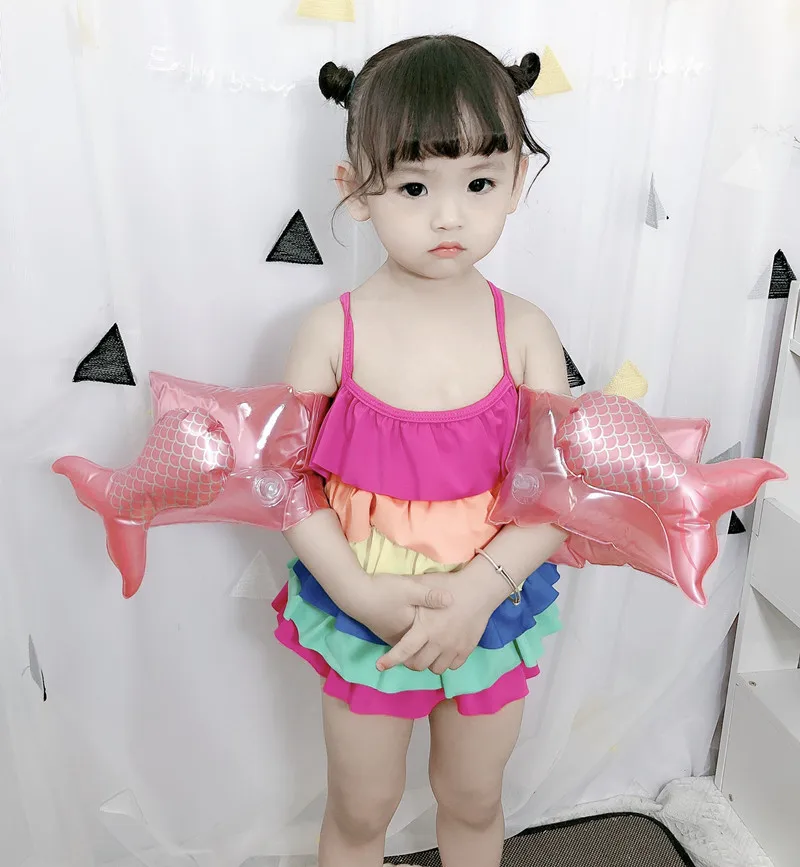 Baby Arm Swimming Ring Child inflatable Pool Float Flamingo Safety Training Circle