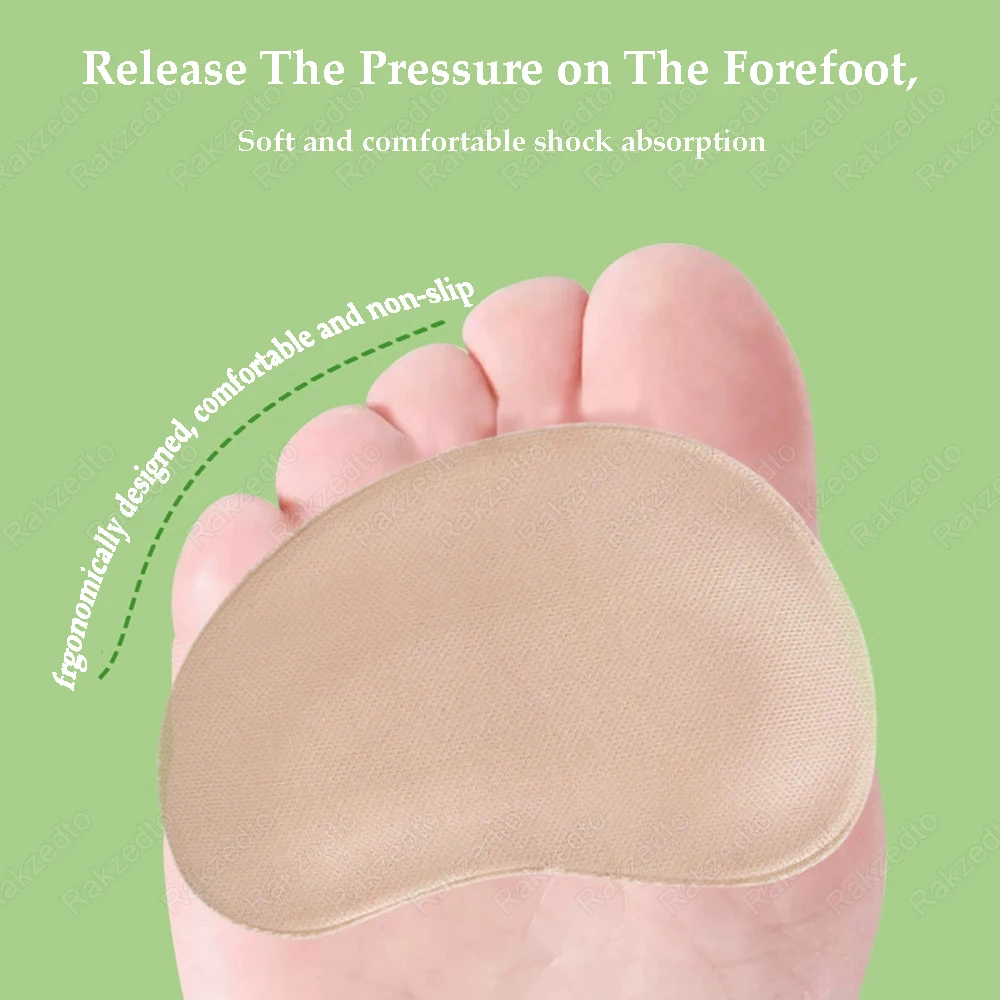 Forefoot Pads 8pcs Woman Sandals High Heels Pain Relief Insoles Non-Slip Shoe Pads for Too Big Shoes Reduce Size Filler Toe shoe insoles forefoot pads toe pads forefoot cushion