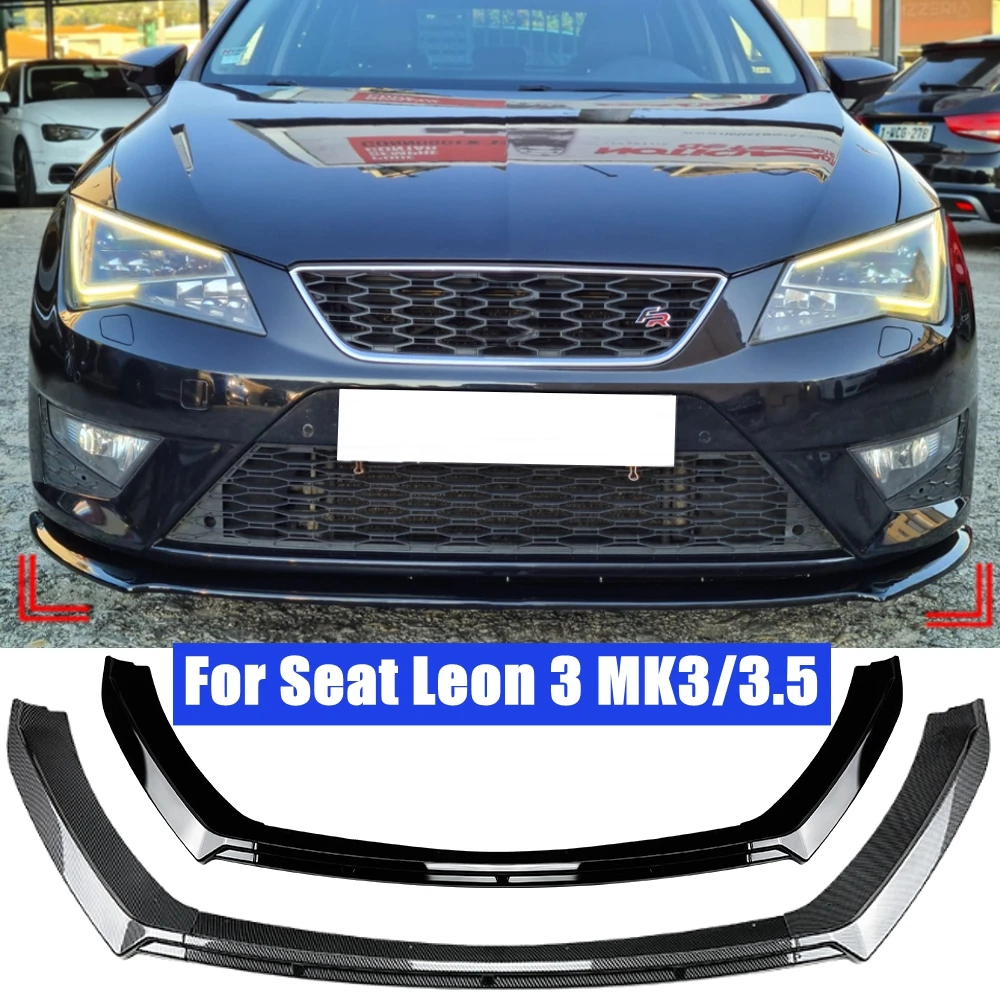 Abs Vordere Stoßstange Lippen Splitter Bodykits Für Sitz Leon 3 Mk3 5F Tdi Tsi St Sc 2014-2018 Tuning Diffusor Spoiler Custom Body Kit