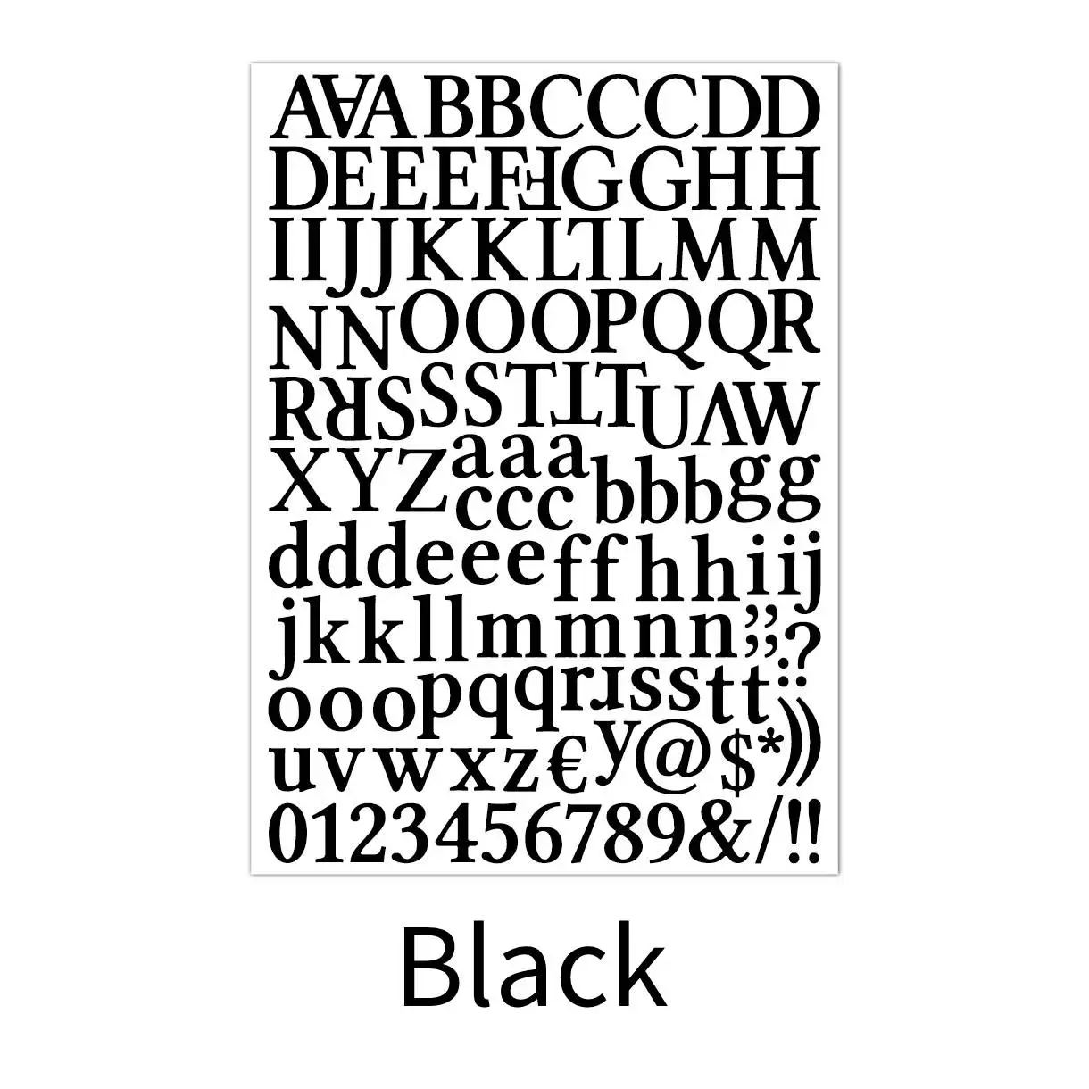 Vibrant Alphabet & Number Stickers for Creative Journaling and Crafting