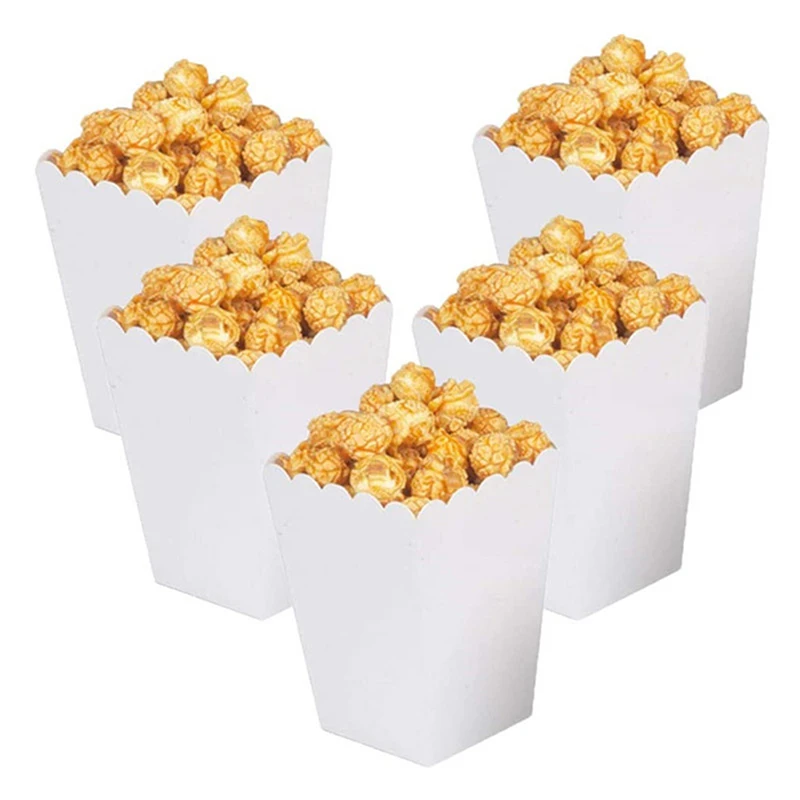 

10 шт./набор, одноразовые бумажные Мини-коробки для попкорна