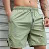 new Men Hot Shorts Light Weight Thin Short Pants Running Squat Fitness Shorts Men GYM Wear Quick-drying Drawstring Shorts 1