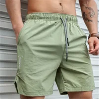 new Men Hot Shorts Light Weight Thin Short Pants Running Squat Fitness Shorts Men GYM Wear Quick-drying Drawstring Shorts 1