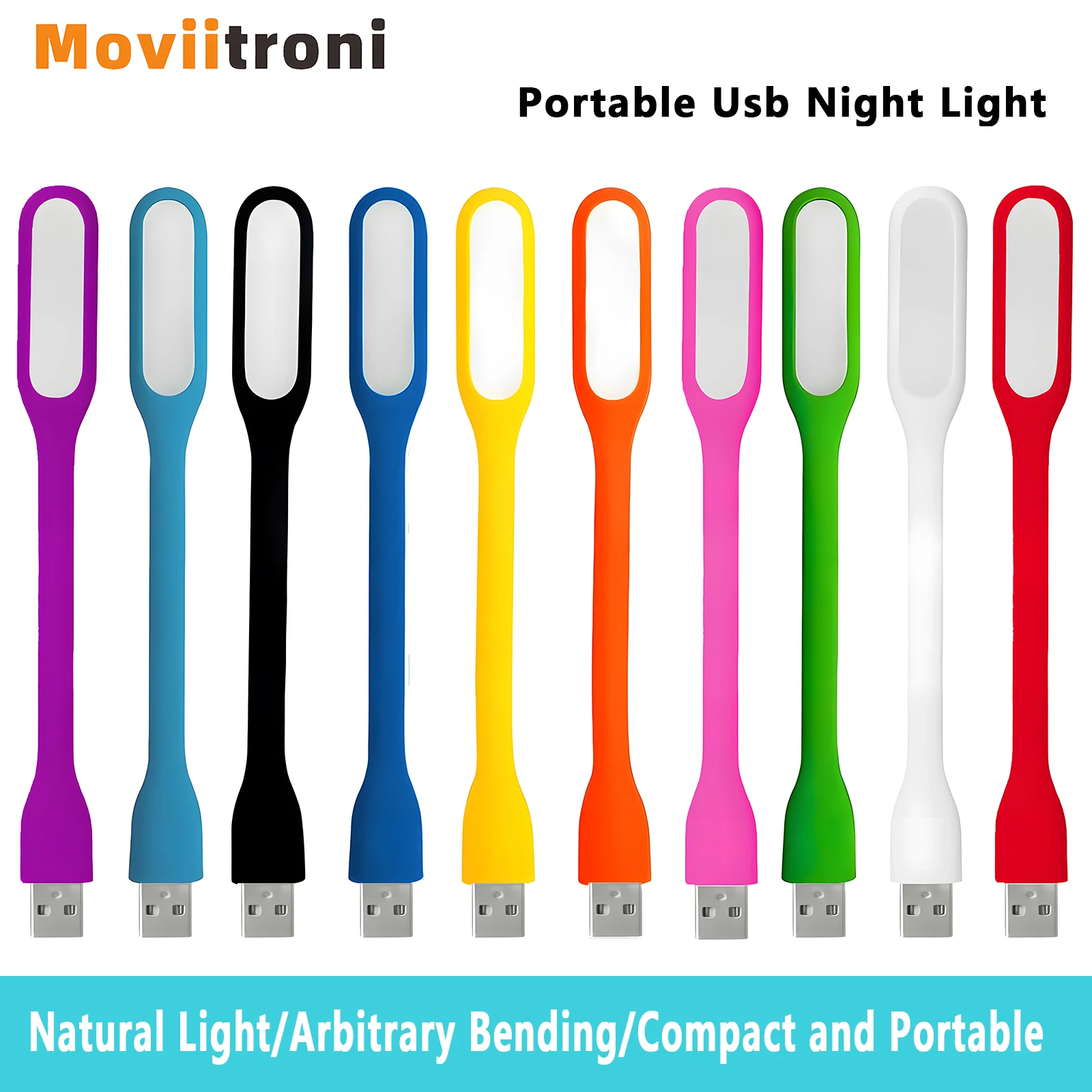 Portable USB LED mini book reading light lamp camp lamp PC computer laptop mobile treasure flexible bendable led light kit led night light