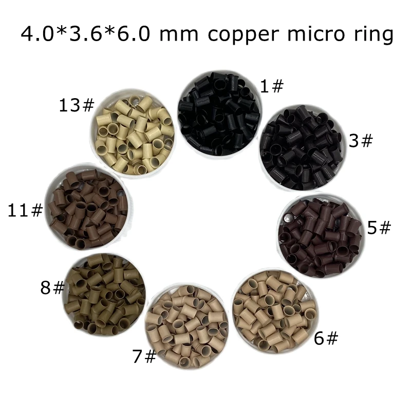500pcs 4.0mm Copper Nano Rings & Beads for Hair Extensions, Micro Links  Beads for Hair Piece,DIY Necklace Ball Crimp End Bead - AliExpress