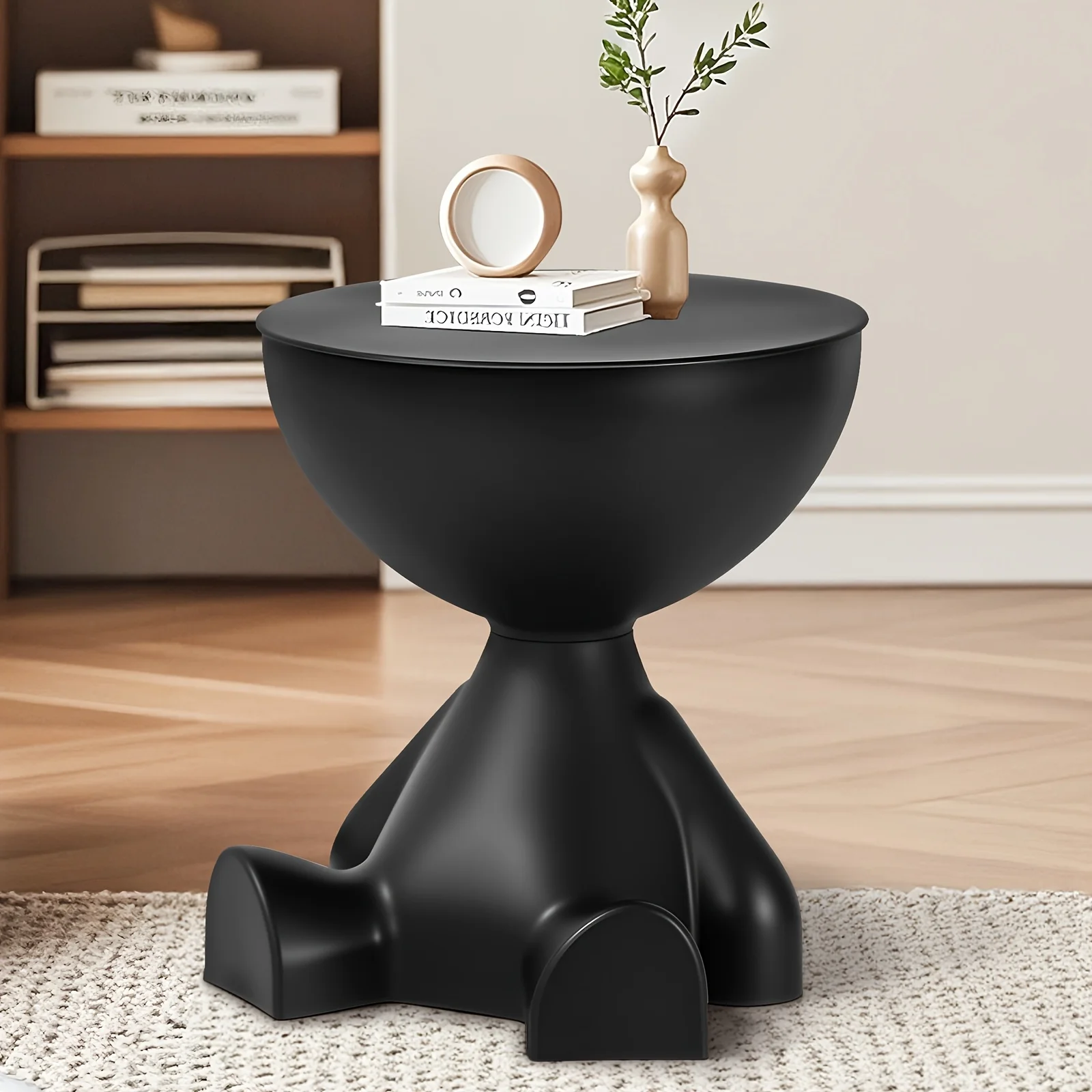 Bear-Shaped Bedside Table Bookshelf 5