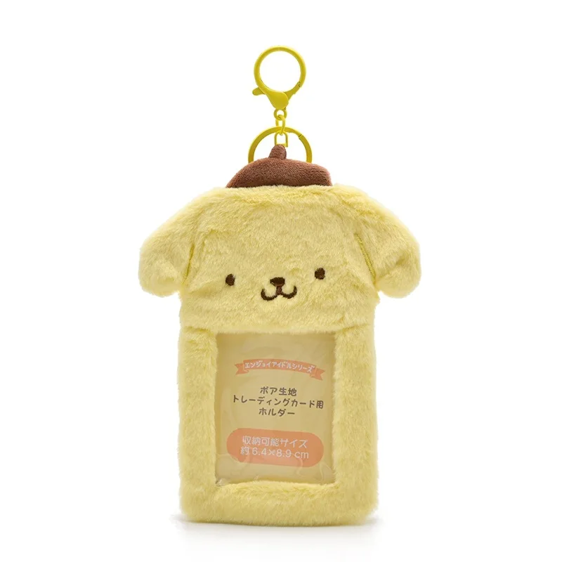 Sanrio Kuromi Melody Cartoon Photo Card Holder Bus Card Bank Id Card Protective Display Sleeves Students Bag Pendant Gifts
