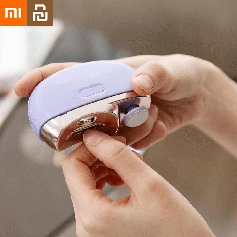 Xiaomi Mijia Electric Polishing Automatic Nail Clipper Pedicure Tools Con Light Trimmer Nail Cutter Manicure Per Uso Per La Cura Degli Adulti
