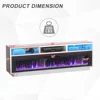 58 "fireplace TV Cabinet, Suitable for TVs Up To 65", Living Room TV Console, LED Lights Entertainment Center 6