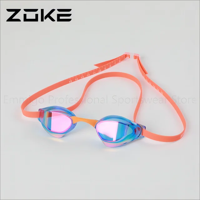 ZOKE Electroplated Swimming Goggles Without Mirror Rings Professional Swimming Training For Adults