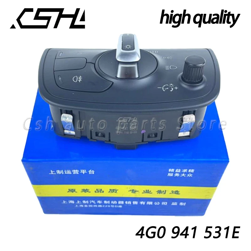 헤드 라이트 제어 노브 스위치 버튼, 주행 램프 및 안개등 제어 버튼, 아우디 A6 C7 아반트 A7 S6 2013-2018 4G0941531E
