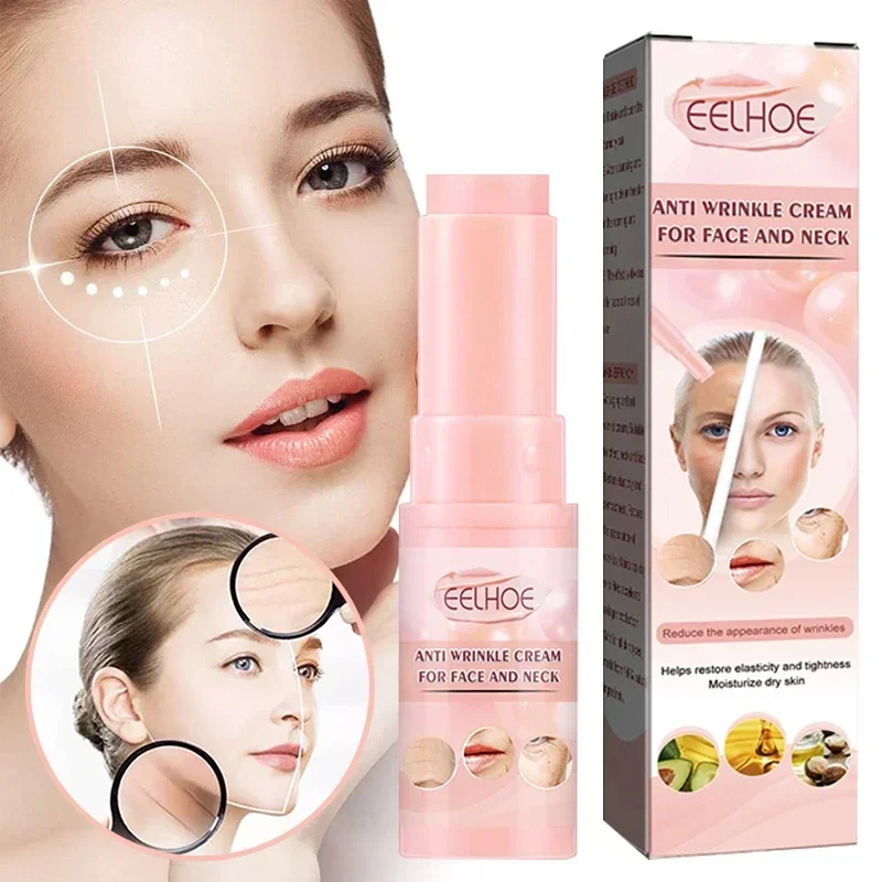 Instant Wrinkle Removal Cream Multi Bounce Balm Collagen Stick Fade Fine Lines Moisturizing Brighten Dull Skin Tone Cosmetics увлажняющий мульти бальзам стик kahi wrinkle bounce 9г