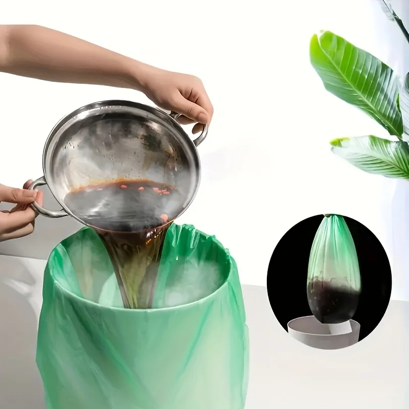 Versatile Roll Design Plastic Trash Bags - Pack of 50 for Home, Office, and Outdoor Use