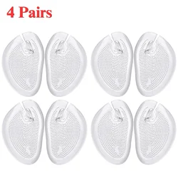 Enhanced Comfort Silicone Foot Care Gel Cushions - Non - slip Massage Pads for Sandals and Flip - flops (4 Pairs)