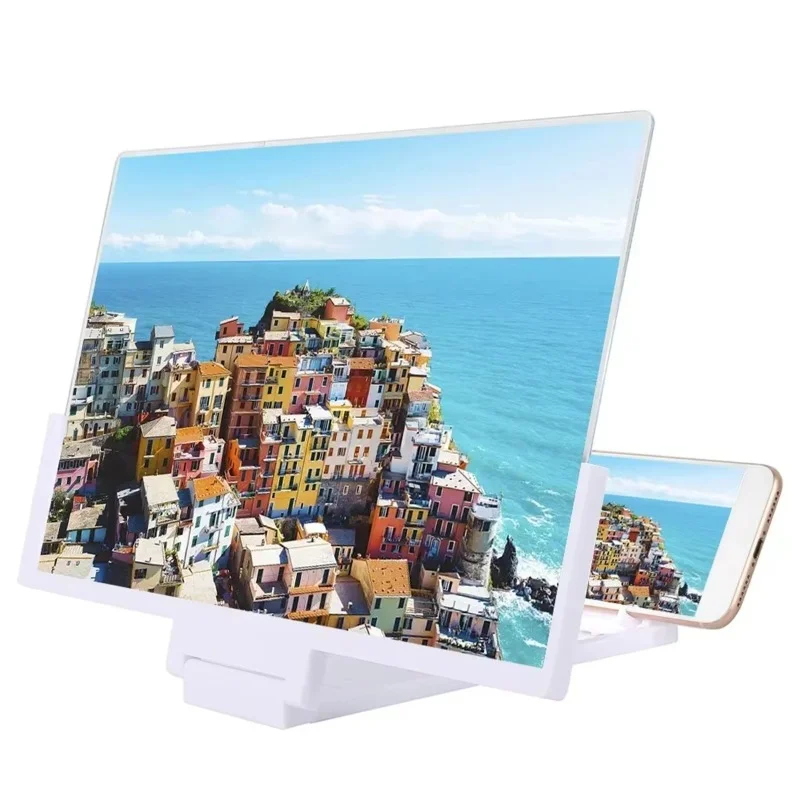 Three-dimensional high-definition foldable mobile phone screen loudspeaker scene television film loudspeaker 14-inch display screen phone holder stand