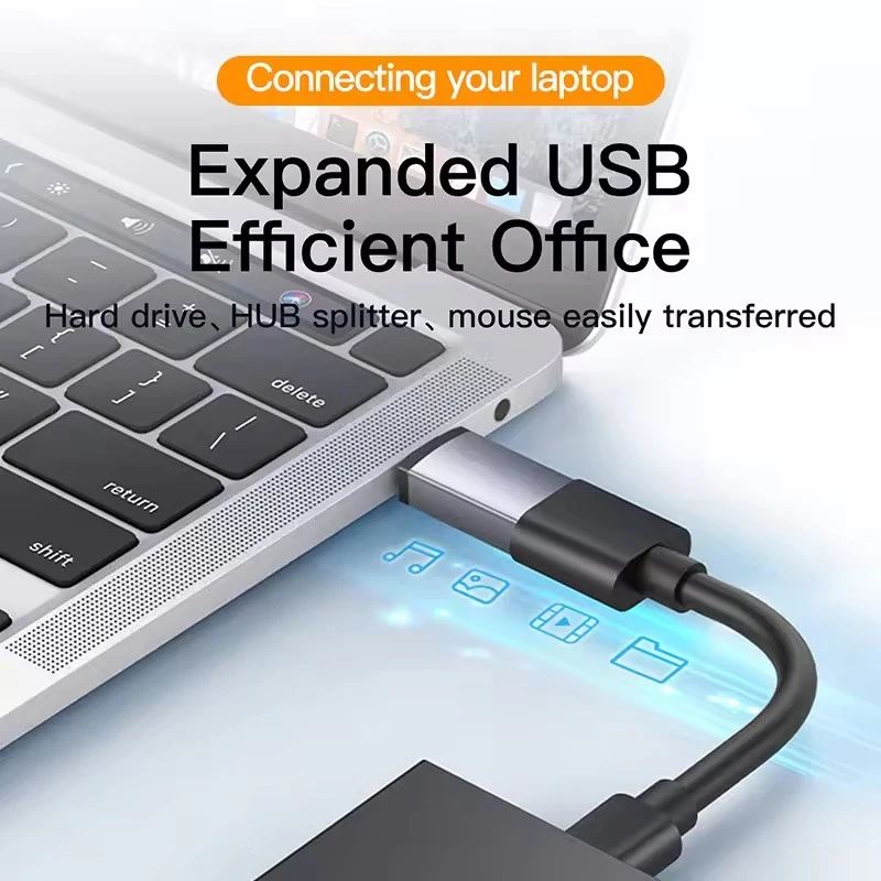 High-Speed USB 3.2 OTG Type-C to USB Adapter with Card Reader - 10Gbps
