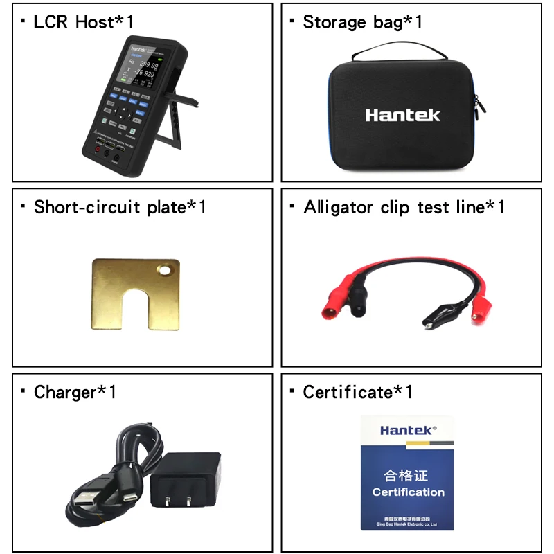 Hantek 1832C/1833C Portable LCR Tester Handheld Digital Bridge Resistance Inductance and Capacitor digital lcr meter
