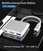 Type-C HUB 4K to HDMI-Compatible Adapter For Nintendo Switch 1080P HD Video Converter 3.0 PD Charging Adapter For MacBook Pro 4