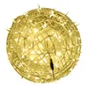 Christmas Festoon Rattan Ball LED Light Ramadan Outdoor Hanging Lamp Fairy String Light for Holiday Wedding Party Decoration 5