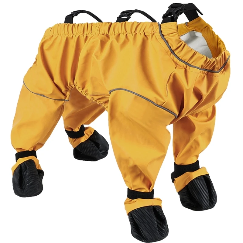 Stivali Con Bretelle Per Cani Impermeabili E Antiscivolo – Regolabili, Strisce Riflettenti, Taglie M-2XL