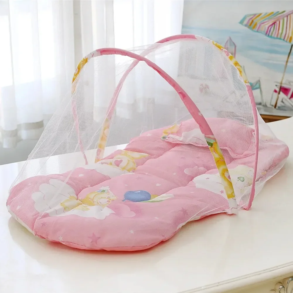 접이식  침구 어린이 침대 그물 침대 텐트  모기장 접이식 침대  면화 베개 휴대용