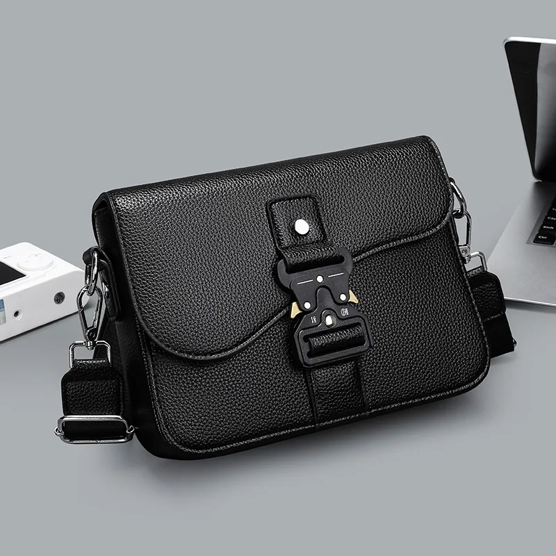 High-End Men’s PU Leather Crossbody Sling Bag