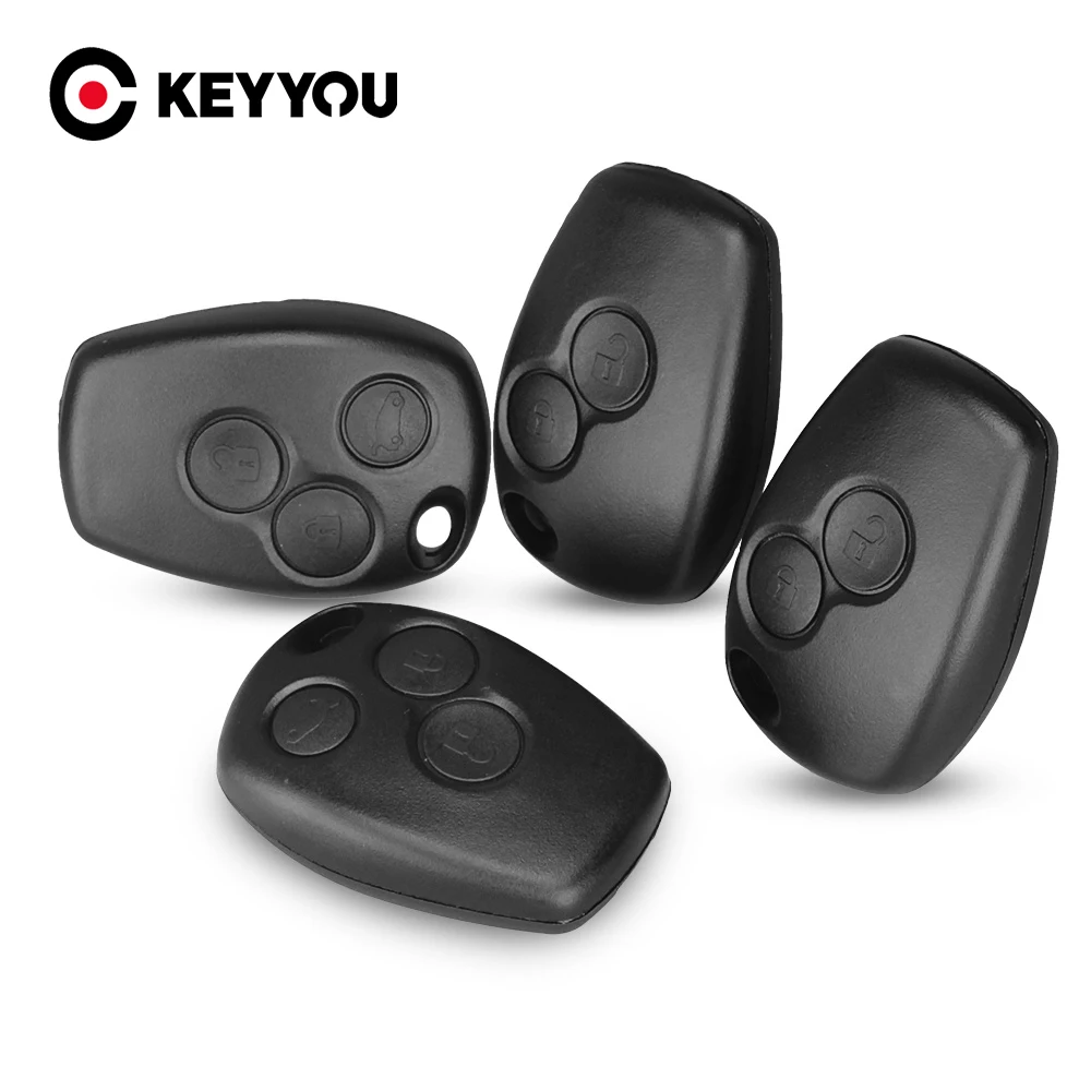 

KEYYOU 30pcs For Renault Espace Laguna Duster Logan DACIA Sandero Clio Kangoo For Nissan No Blade Remote Cae Key Shell Case