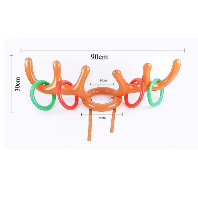 Outdoor Swimming Pool accessories Inflatable Cactus Ring Toss Game Set Floating Pool Toys Beach Party Supplies Party Bar Travel 4