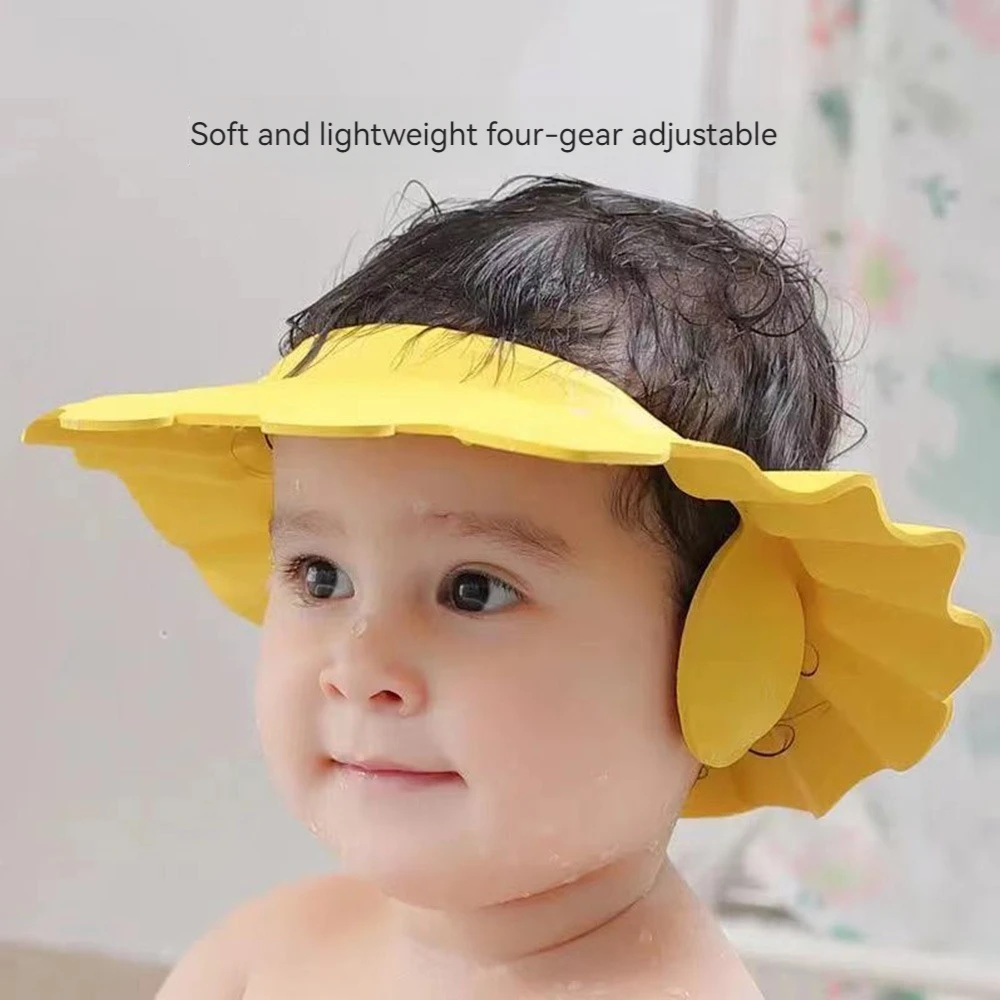 Adjustable Shampoo Shower Cap Waterproof Protect Ears and Eyes from Water Baby Bath Accessories hair wash hat shampoo shower cap hair wash shield baby ear protector