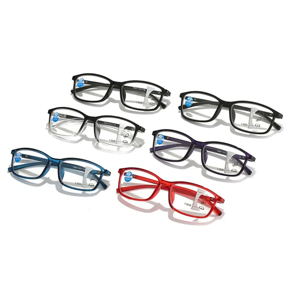Retro Progressive Multi-Focus Reading Glasses For Men Women Anti-blue Light Near Far Presbyopia Eyeglasses Optical Spectacle