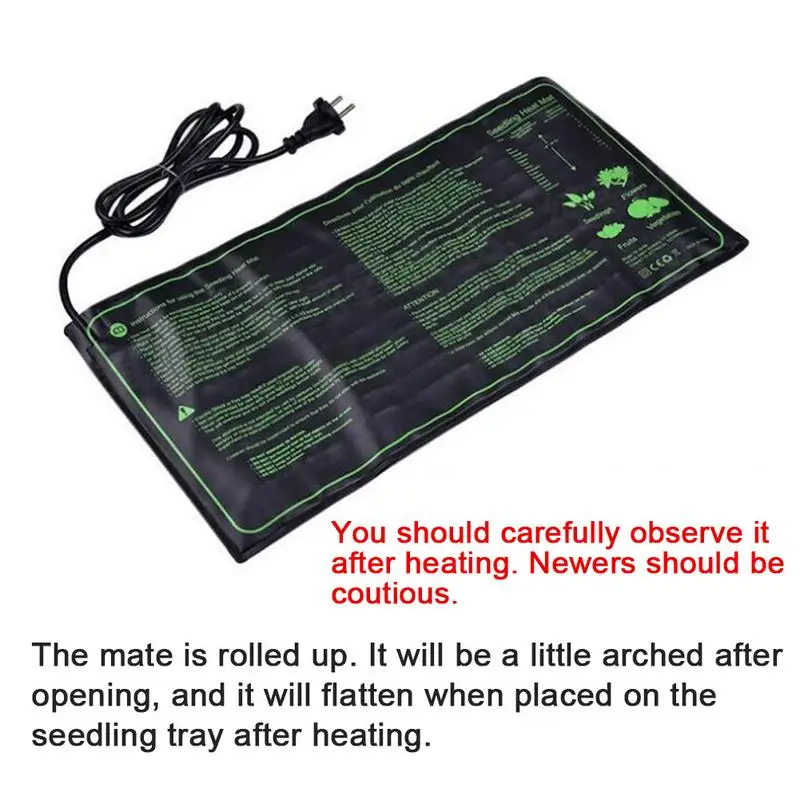 Plant Heating Mat Waterproof Plant Seed With Temperature Controller Carpet Durable Seedling Heat Mat Seed Starting Greenhouse