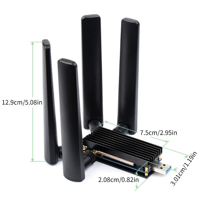 5G USB Dongle Expansion Board 4 Antenna M.2 Key B Usb3.1 Computer Internet