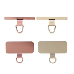 Ultra-Thin Stainless Mobile Phone Lanyard Patch with Detachable Anti-Lost Tether (4pcs  RG S L)