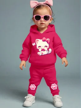 Baby Girl Cat Outfit Set 1
