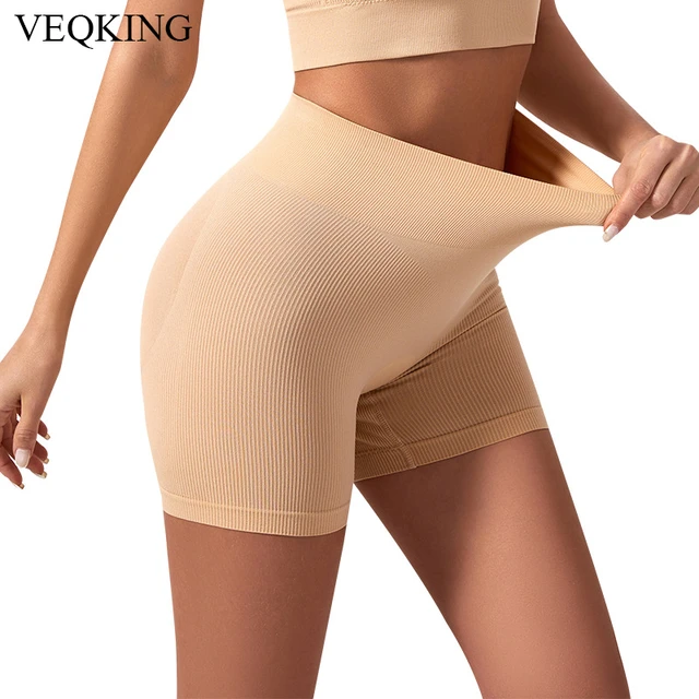 VEQKING High Waist Yoga Shorts Women Plus Size Workout Shorts Lift Butt Yoga  Shorts Gym Running Fitness Shorts - AliExpress