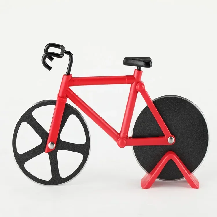Pizza Cutter Stainless Steel Bicycle Shape Wheel Bike Roller Pizza Chopper Slicer Cutting Knife Kitchen Tools