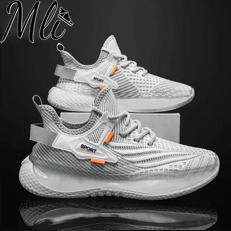 

2022 New Men Casual Sneakers Mesh Breathable Soft Sole Cushioning Running Shoes Light Durable Fashion Trend Male Sport Shoes