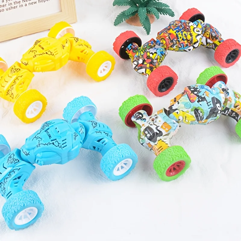 Inertial off-road vehicle dual spring toy car, suitable for climbing stunts, parties and educational entertainment - 5