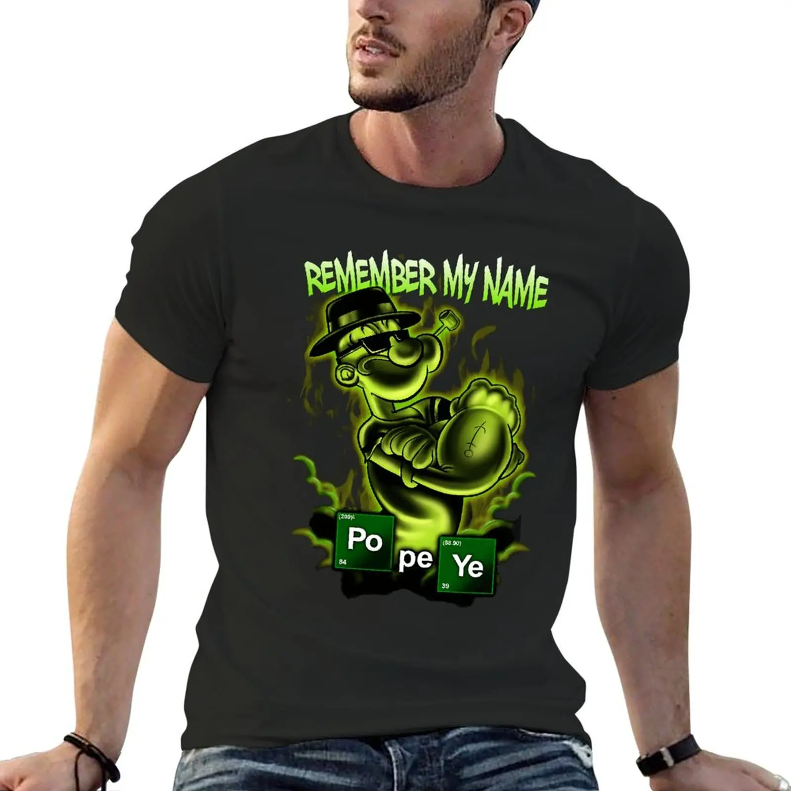 Fresh Popeye Heisenberg Classic In Vendita T-Shirt Movimento T-Shirt Unico Divertente Novità Fitness Taglia Usa