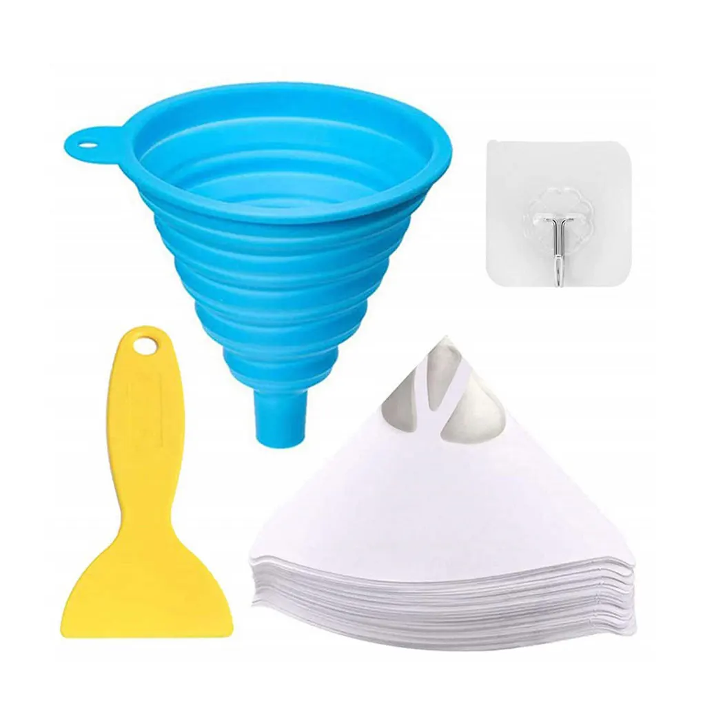 

Collapsible Foldable Funnel Cone Shaped Auto Engine Oil Pot Funnels