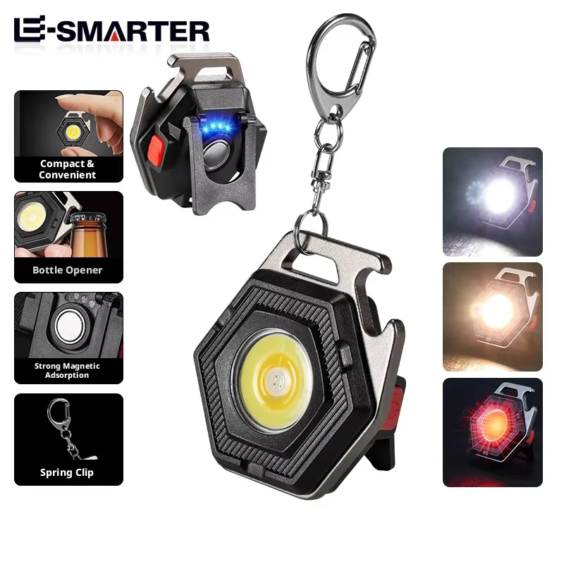 Compact Rechargeable Mini LED Multifunctional Torch