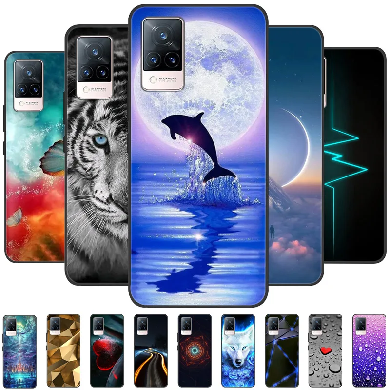 Soft Silicone Phone TPU Coque Cover for Vivo V21 Series - Protective s Shell