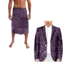 Pacific Heritage Long Sleeve Kimono Cardigan And Ie Two Piece Polynesia Samoan Style Retro Style Men's Trendy Suit For Party 3