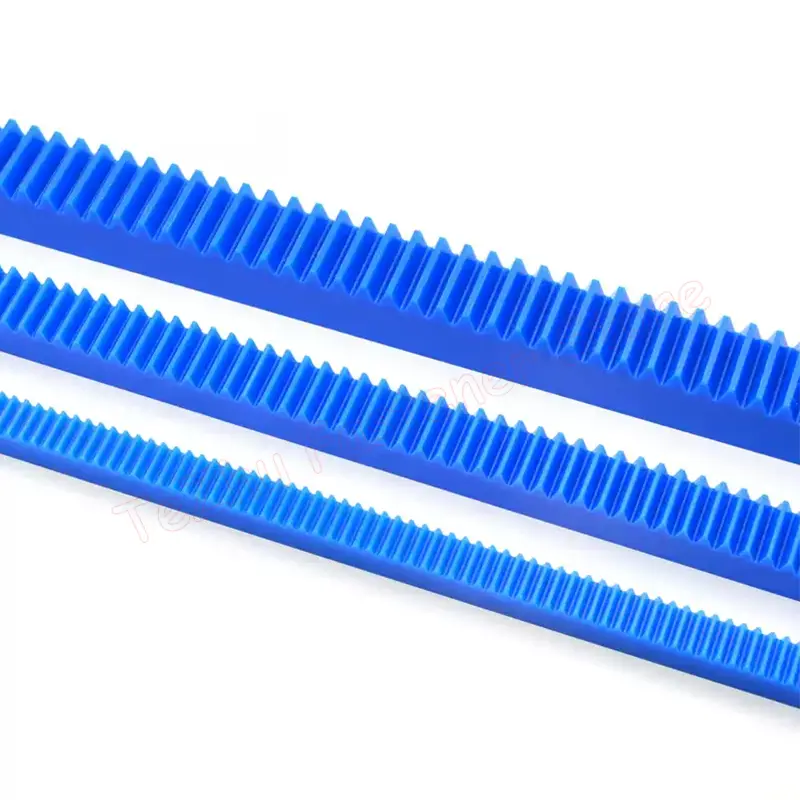 1pcs Blue Plastic Gear Rack 0.5/0.8/1/1.5/2/2.5/3/4 Module Straight Teeth Drive Rack Length 300/500mm 10x10-40x40 Spur Gear Rack image 3