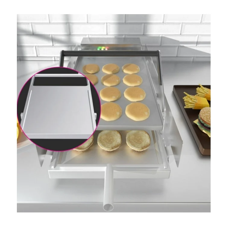 Table Top Bun Toaster Restaurant Equipment Hamburger Grill Machine