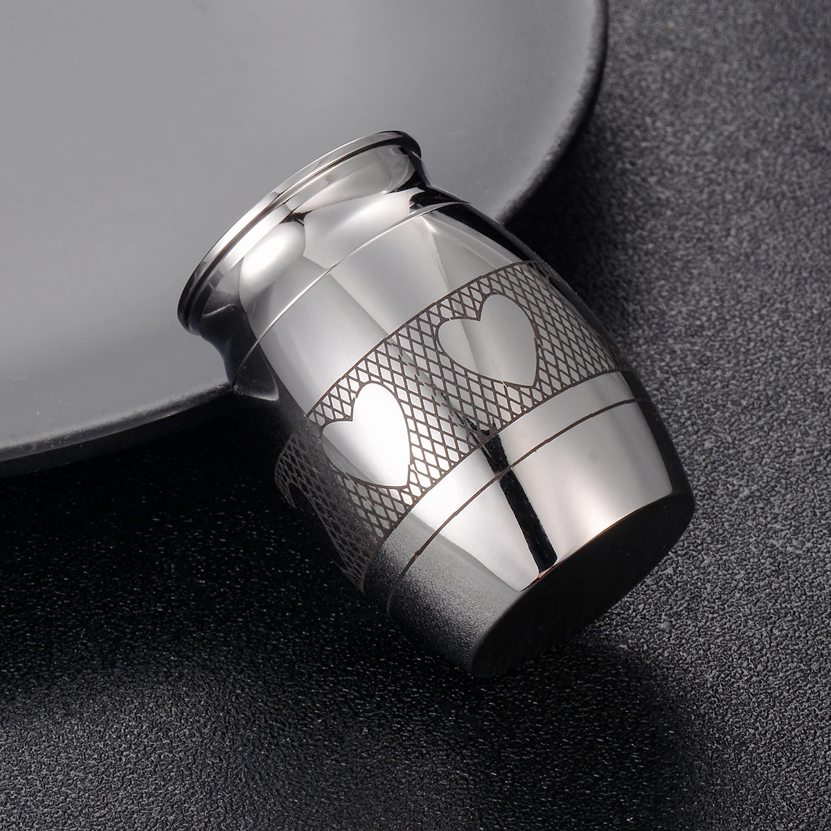 Funeral Jewelry Urns for Human Ashes Holder Stainless Steel Memorial Keepsake with Always in My Heart Tree of life Dog Paw 6